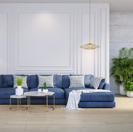 Franklite Thatch Pendant Gold Large