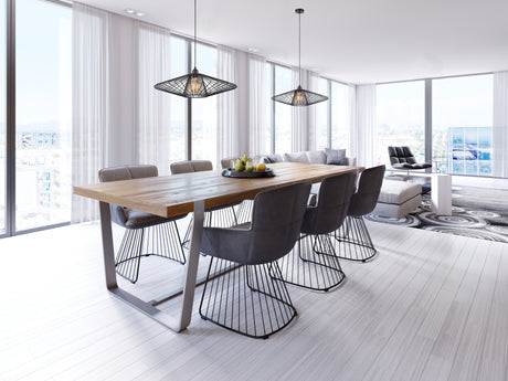 Franklite Thatch Pendant Matt Black Large