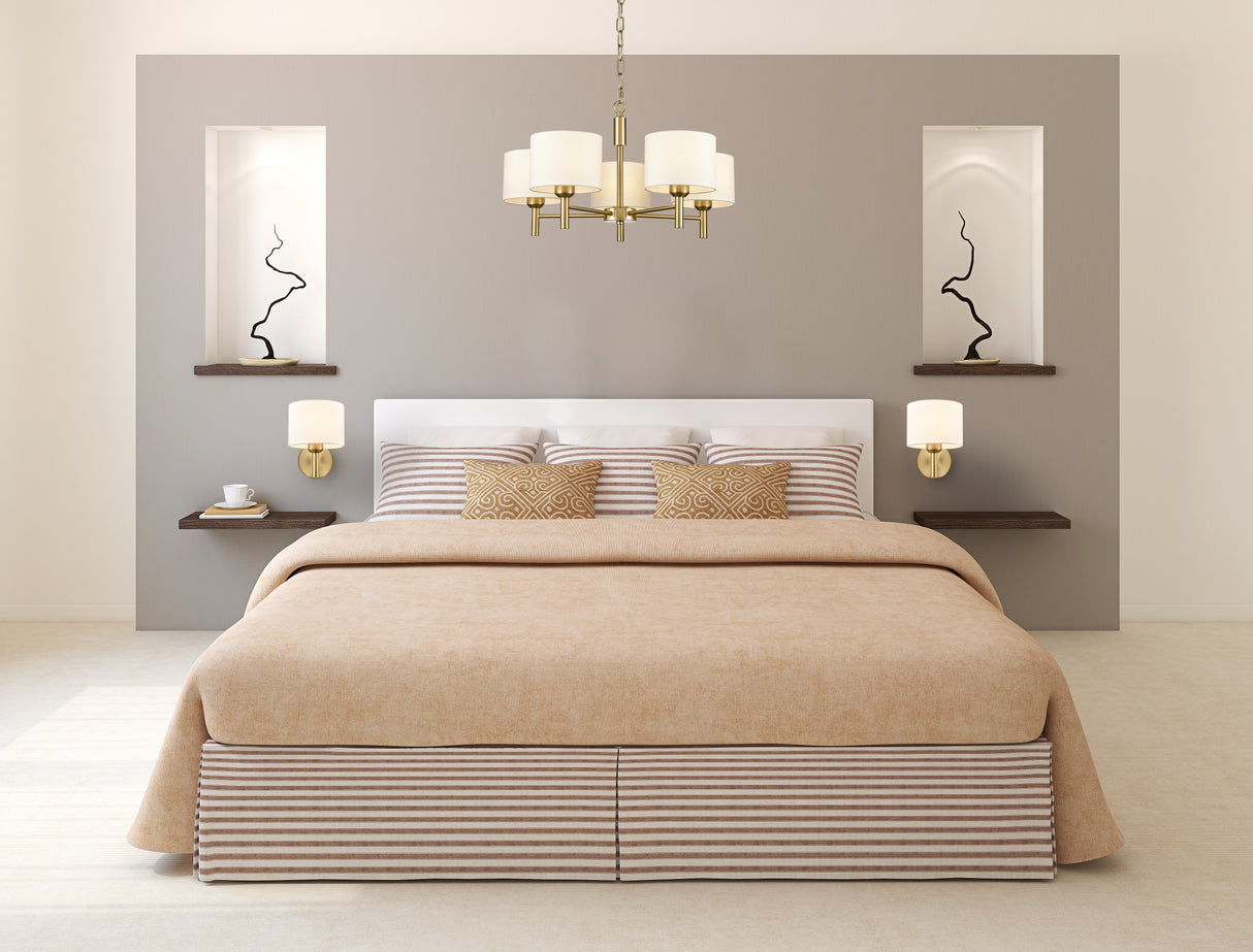 Franklite Barolo Wall light in Aged Brass