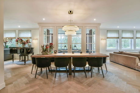 Franklite Victoria Double Tier LED Pendant Chandelier 60cm