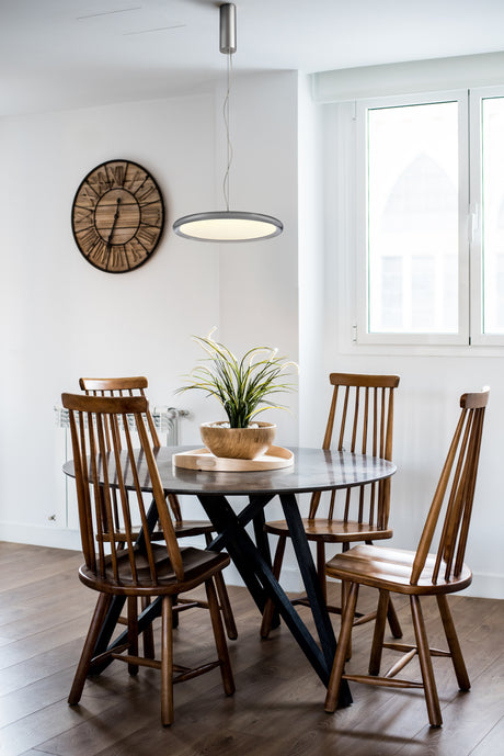 Franklite Roswell Polished Nickel LED Pendant Large