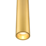 Franklite Chime Slimeline LED Pendant brushed brass