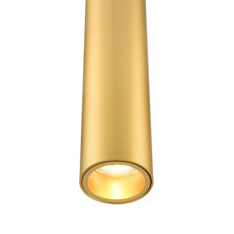 Franklite Chime Slimeline LED Pendant brushed brass