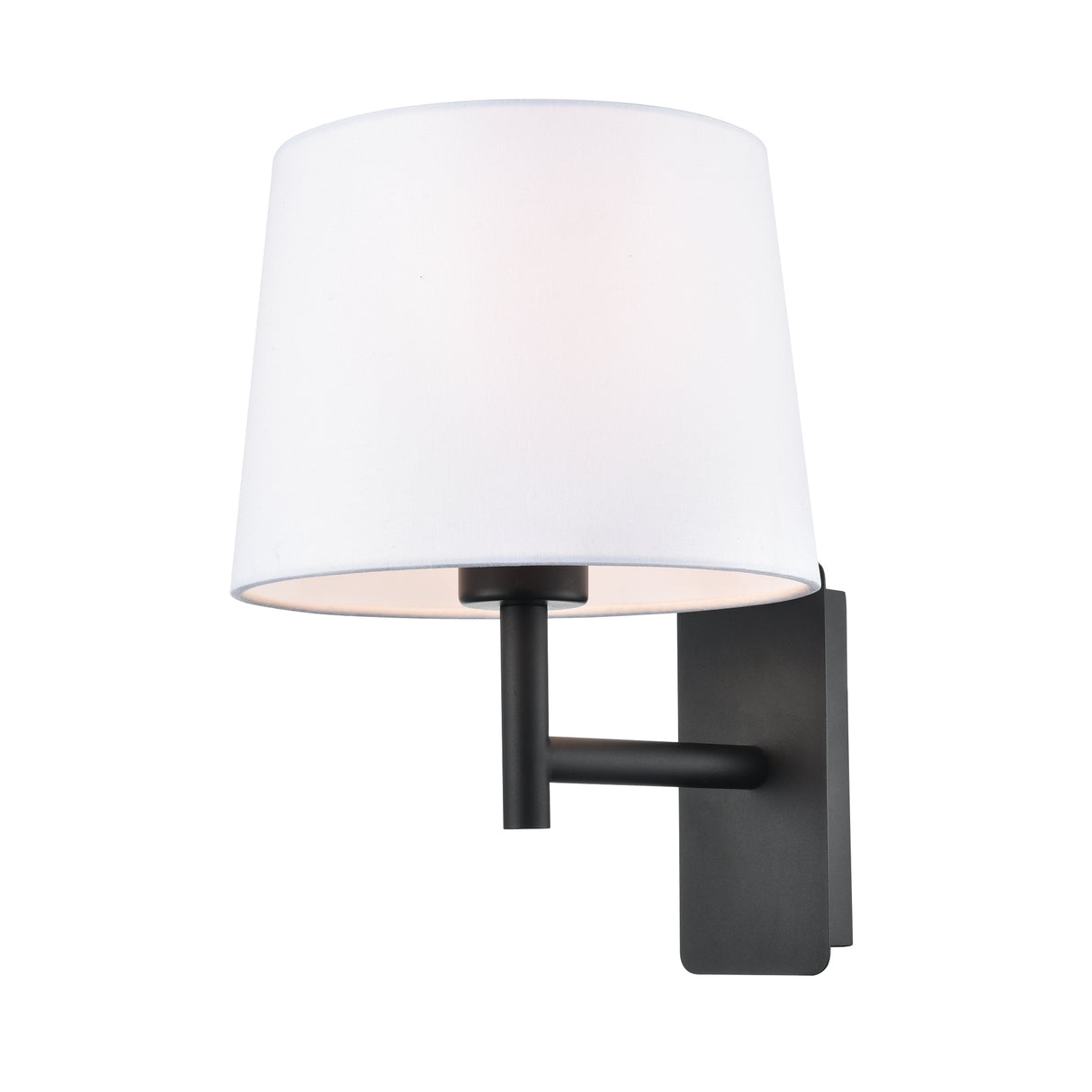 Franklite Christie Bedside Wall Light Matt Black