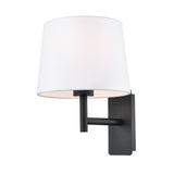 Franklite Christie Bedside Wall Light Matt Black