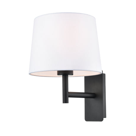 Franklite Christie Bedside Wall Light Matt Black