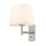 Franklite Christie Bedside Wall Light Satin Nickel