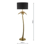 Dar Coco Floor Lamp Antique Gold With Shade –  from Amos Lighting + Home