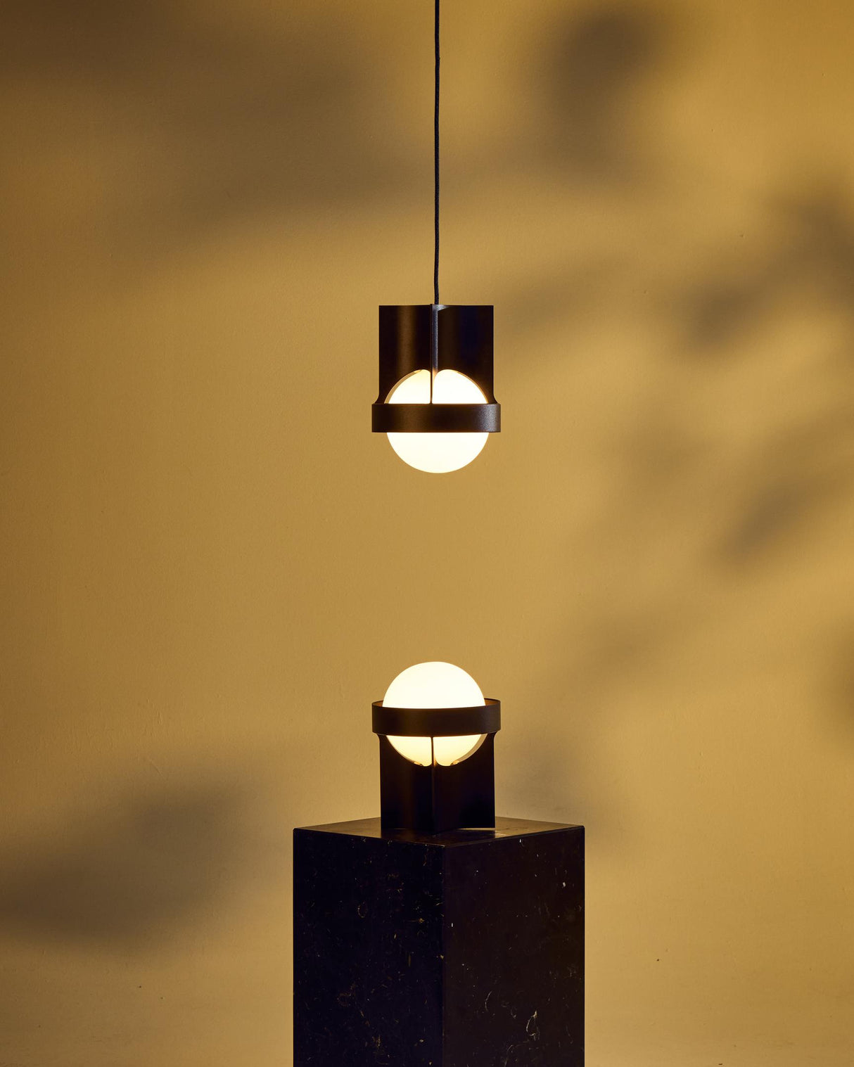 Tala Loop Pendant Dark Grey with Sphere IV bulb