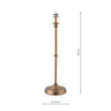 Dar Dahl Rechargeable Table Lamp Antique Bronze Base Only LED