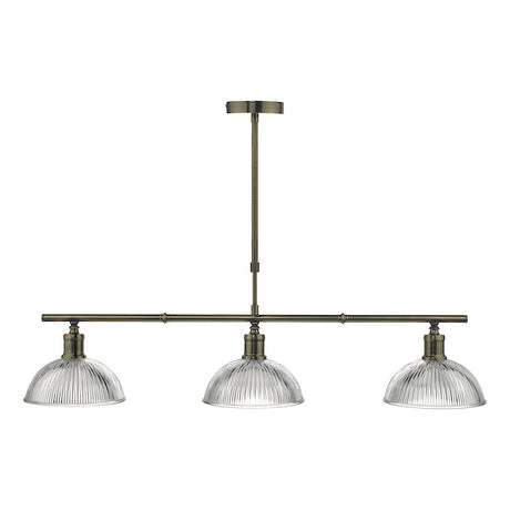 Dar Dara 3 Light Bar Pendant Antique Brass –  from Amos Lighting + Home