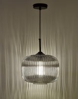 Dar Demarius Pendant Black and Smoked Glass –  from Amos Lighting + Home