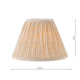Dar Didina Natural Linen Tapered Drum Shade 25cm