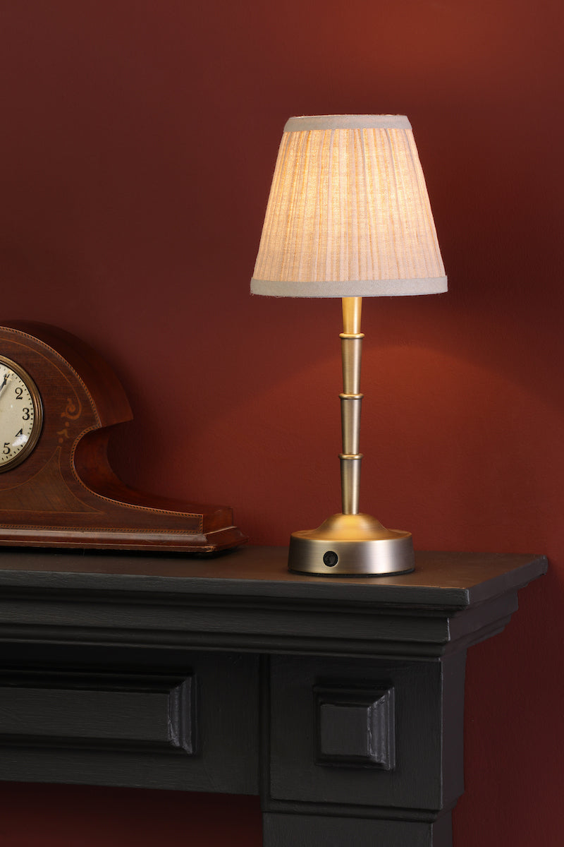 Dar Didina Natural Linen Tapered Drum Shade 15cm