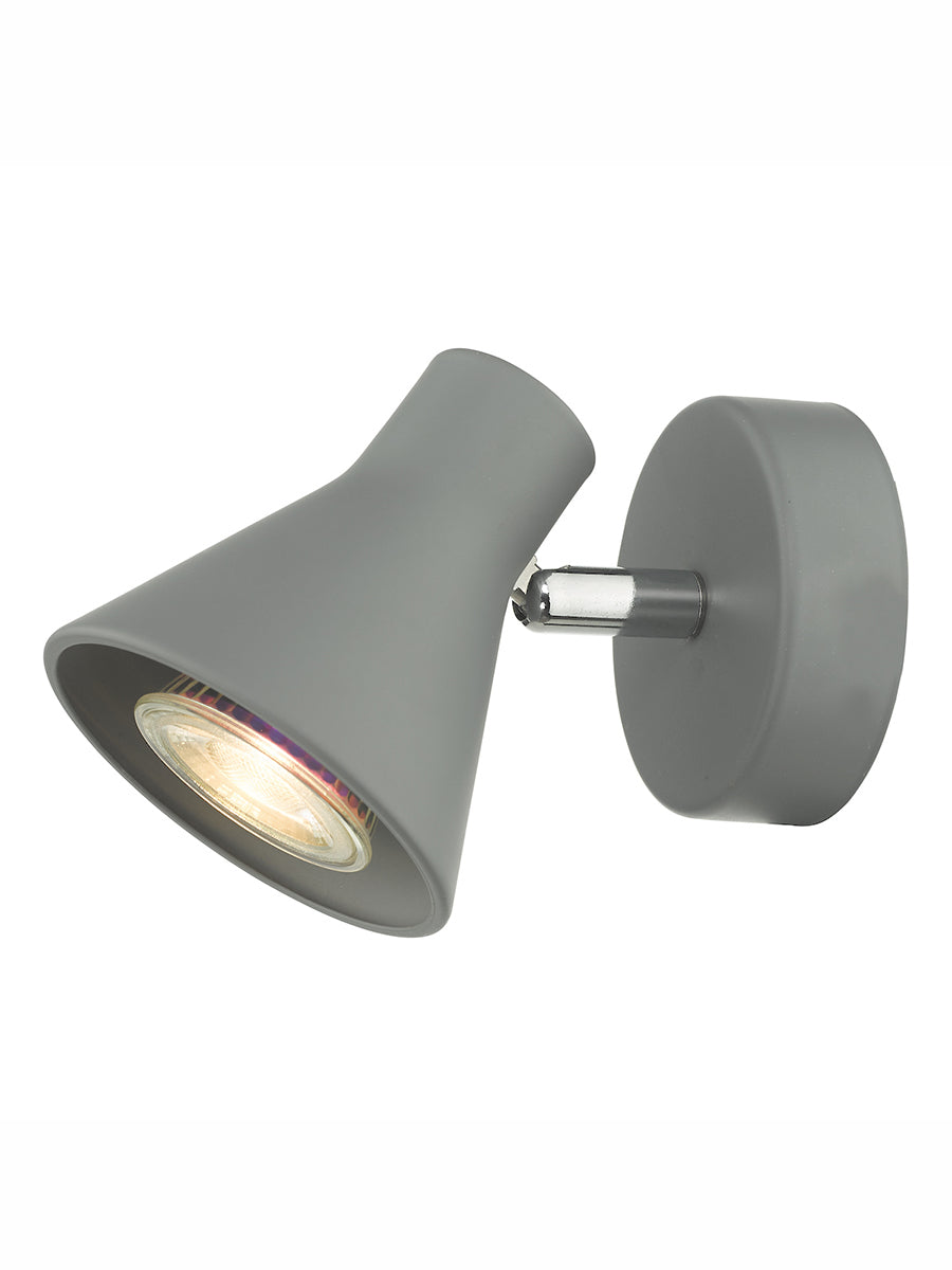 Dar Diza Single Spotlight Matt Grey –  from Amos Lighting + Home