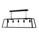 Dar Academy 5 Light Bar Pendant Black –  from Amos Lighting + Home