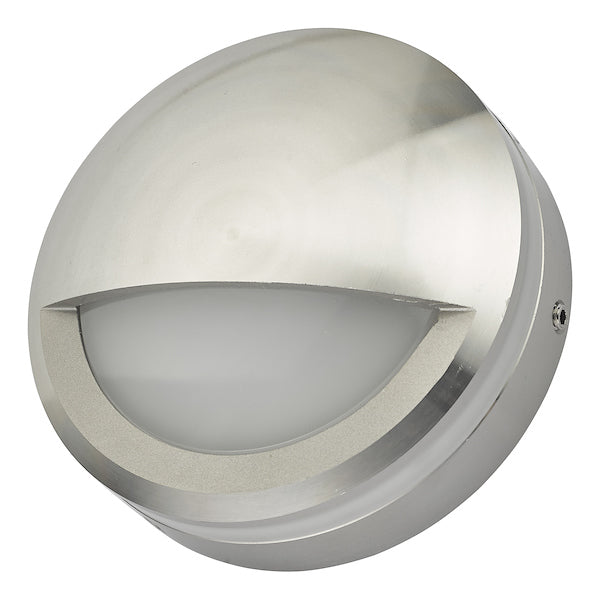 Dar Akos Eyelid LED Wall Light Aluminium –  from Amos Lighting + Home