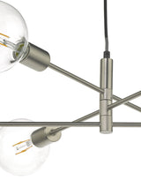 Dar Alana 6 Light Satin Chrome Pendant –  from Amos Lighting + Home