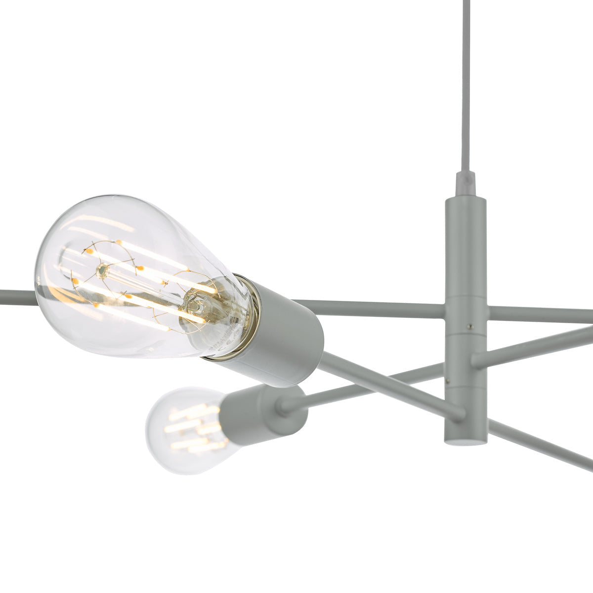 Dar Alana Pendant Chandelier 6 Light Matt Grey –  from Amos Lighting + Home