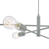 Dar Alana Pendant Chandelier 6 Light Matt Grey –  from Amos Lighting + Home