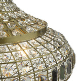 Dar Asmara 6 Light Pendant Antique Brass Crystal –  from Amos Lighting + Home