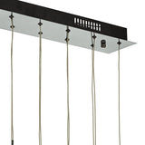 Dar Aurelia 15lt Bar Pendant Black Chrome & Copper/Bronze Glass –  from Amos Lighting + Home