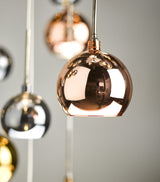 Dar Aurelia Cluster Pendant Black Chrome, Copper & Bronze Glass –  from Amos Lighting + Home