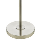 Dar Avari Floor Lamp Satin Nickel & Frosted Glass –  from Amos Lighting + Home