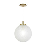 Dar Avari Pendant Satin Brass and Frosted Glass