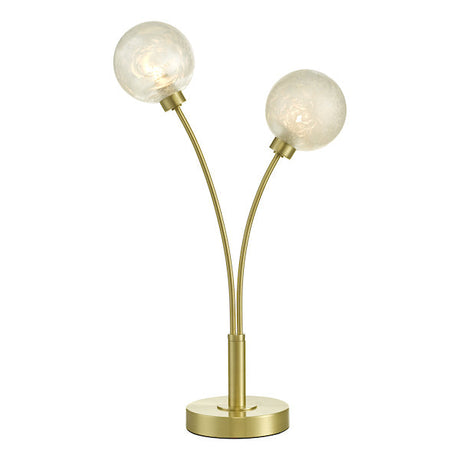 Dar Avari Table Lamp Satin Brass Glass –  from Amos Lighting + Home