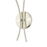 Dar Avari Wall Light Satin Nickel & Frosted Glass –  from Amos Lighting + Home