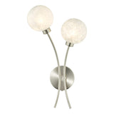 Dar Avari Wall Light Satin Nickel & Frosted Glass –  from Amos Lighting + Home