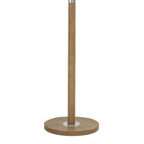 Dar Avenue Floor Lamp Light Wood Polished Chrome With Shade –  from Amos Lighting + Home