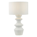 Dar Bidelia Table Lamp Matt White With Shade –  from Amos Lighting + Home