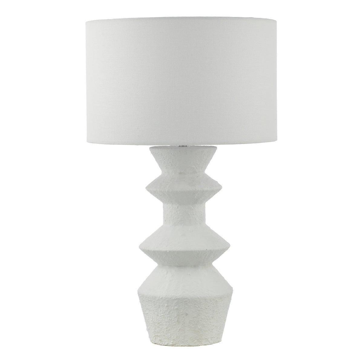 Dar Bidelia Table Lamp Matt White With Shade –  from Amos Lighting + Home