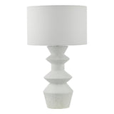 Dar Bidelia Table Lamp Matt White With Shade –  from Amos Lighting + Home