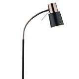 Dar Bond Floor Lamp Black & Copper –  from Amos Lighting + Home