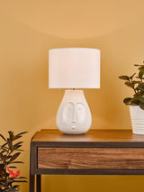 Dar Boris Table Lamp White with Shade –  from Amos Lighting + Home