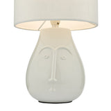 Dar Boris Table Lamp White with Shade –  from Amos Lighting + Home