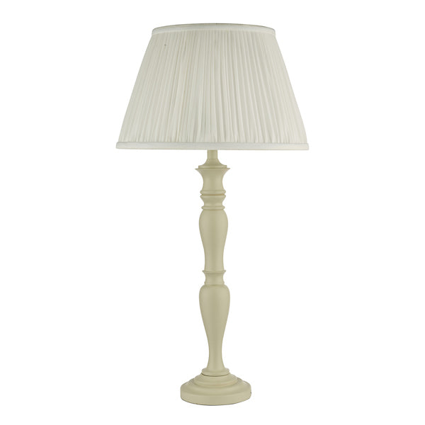 Dar Caycee Table Lamp Cream with Shade –  from Amos Lighting + Home