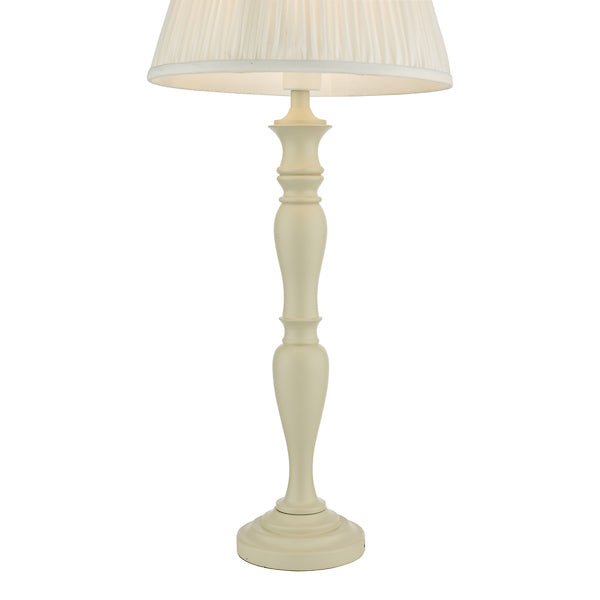 Dar Caycee Table Lamp Cream with Shade –  from Amos Lighting + Home