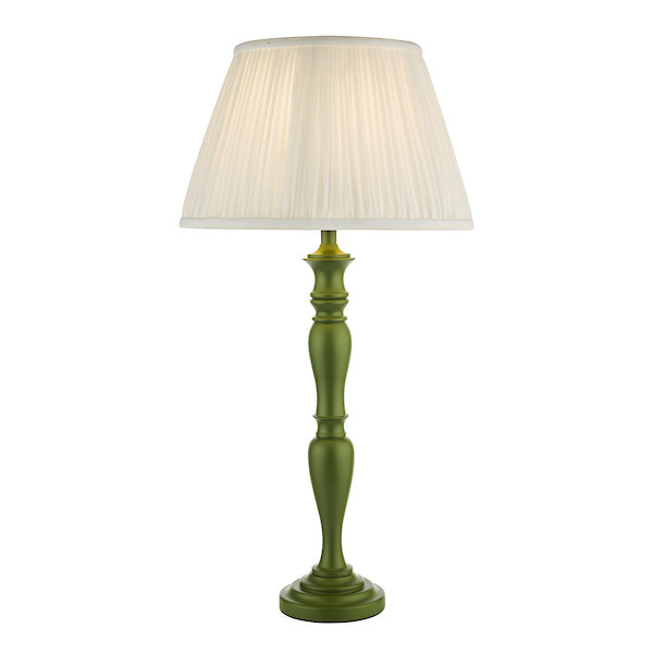 Dar Caycee Table Lamp Green with Shade –  from Amos Lighting + Home