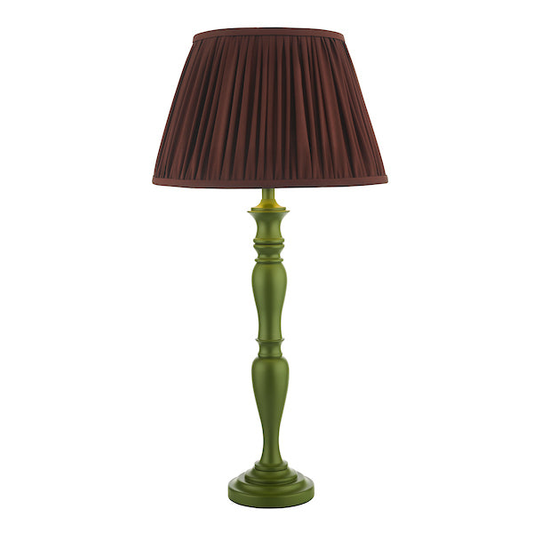 Dar Caycee Table Lamp Green with Shade –  from Amos Lighting + Home