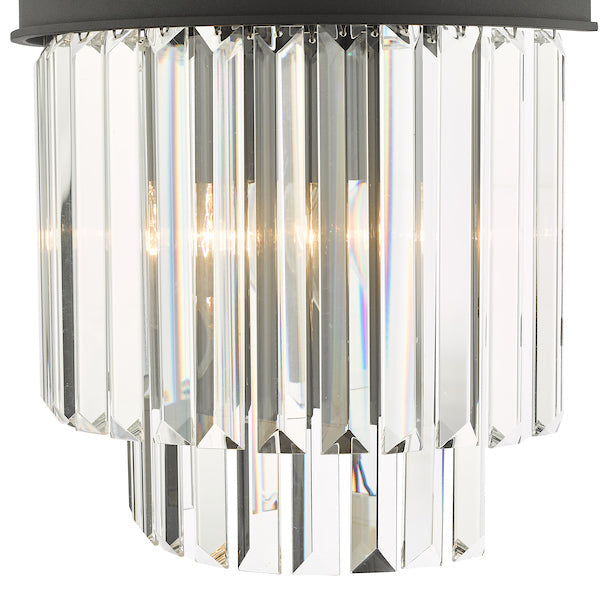 Dar Celeus Wall Light Anthracite & Crystal –  from Amos Lighting + Home