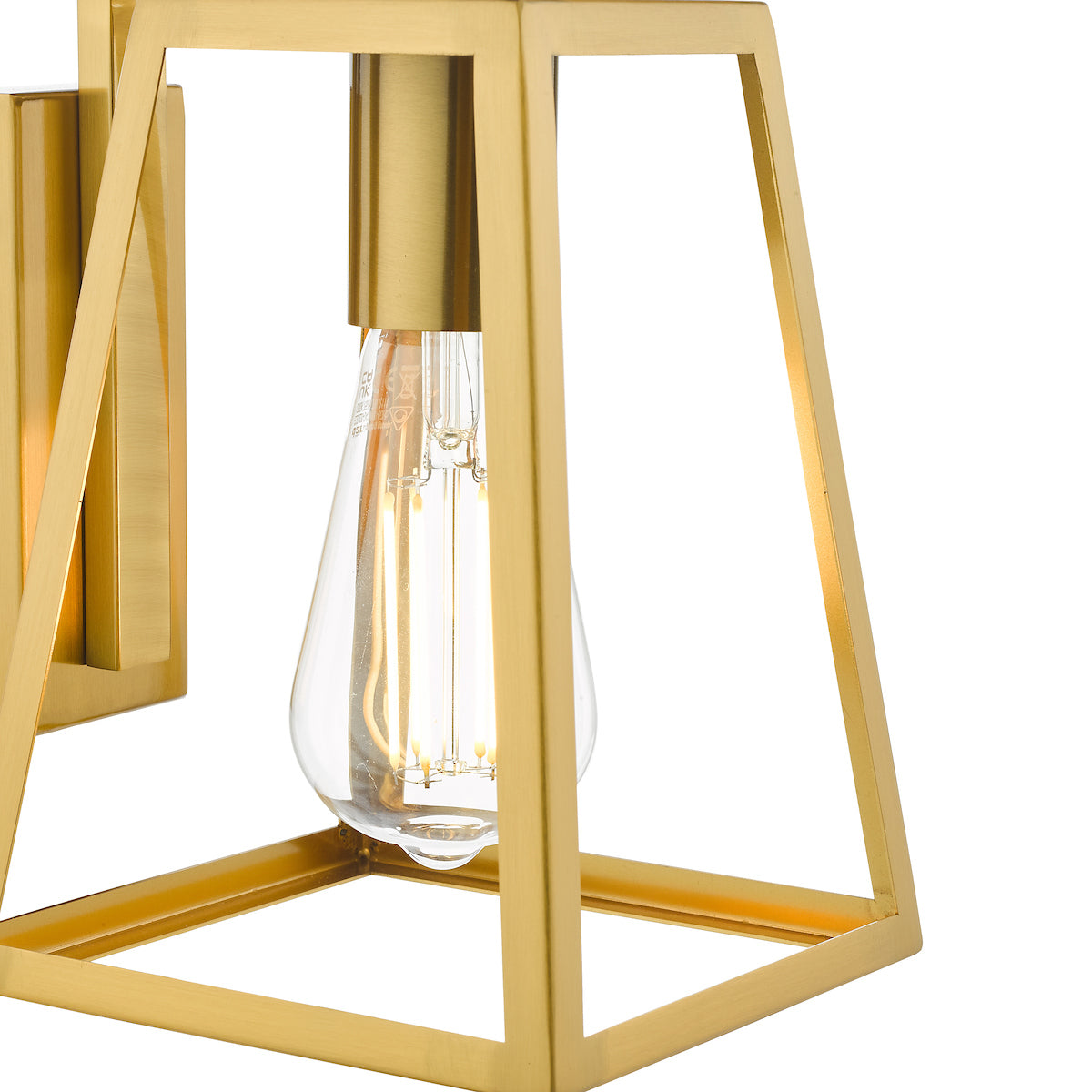 Dar Claudia Wall Light Natural Brass –  from Amos Lighting + Home