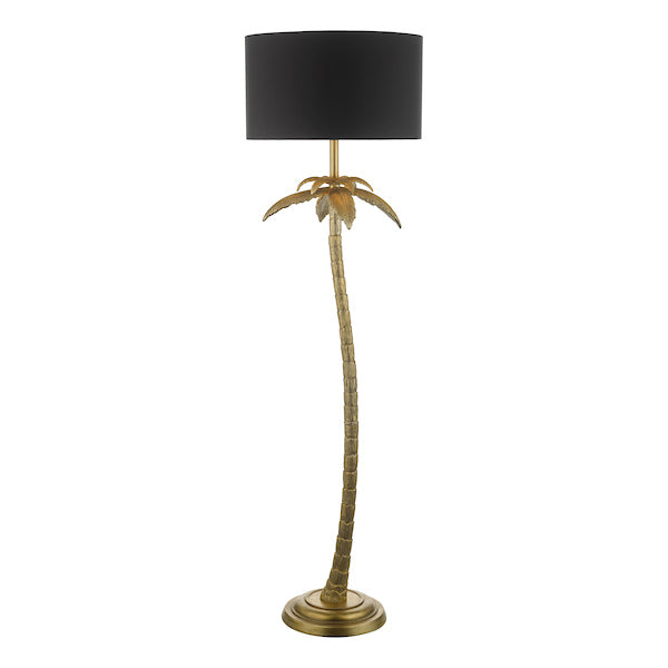 Dar Coco Floor Lamp Antique Gold With Shade –  from Amos Lighting + Home