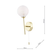 Dar Cohen Wall Light Polished Gold & Confetti Glass –  from Amos Lighting + Home