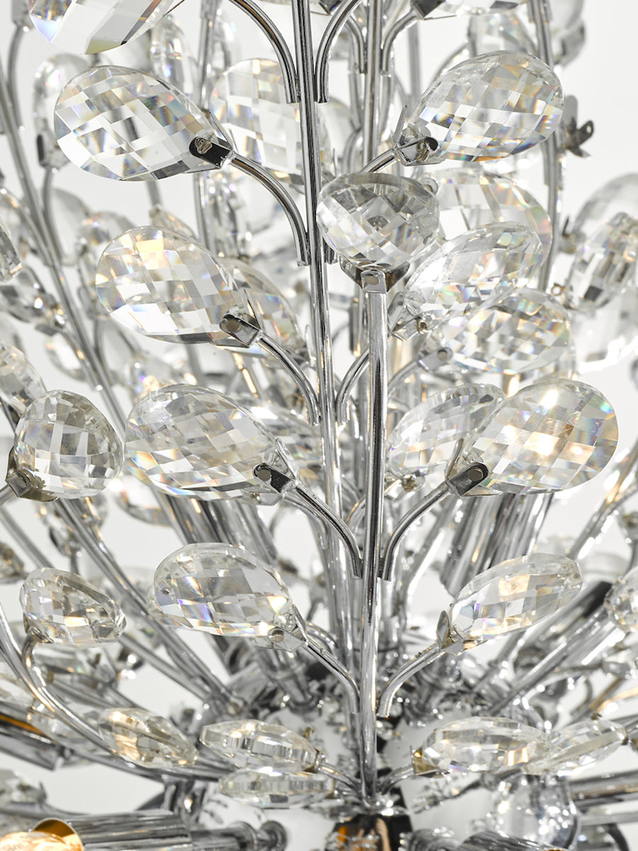 Dar Cordelia Crystal Chandelier Polished Chrome –  from Amos Lighting + Home