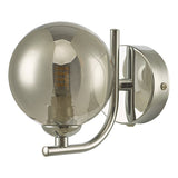 Dar Cradle Wall Light Polished Chrome Smoked Glass –  from Amos Lighting + Home