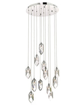 Dar Crystal 12 Light Cluster Pendant –  from Amos Lighting + Home